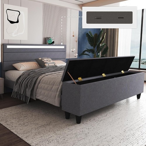 Full queen bed - frame, with