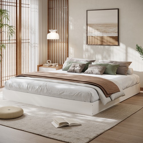 Wood platform bed - wood,