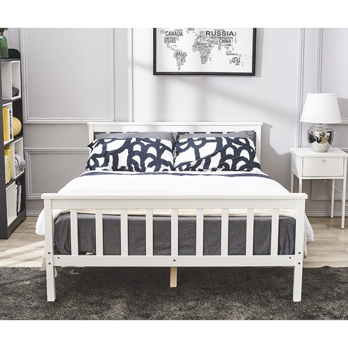 Pine wooden 4ft6 - wooden, bed