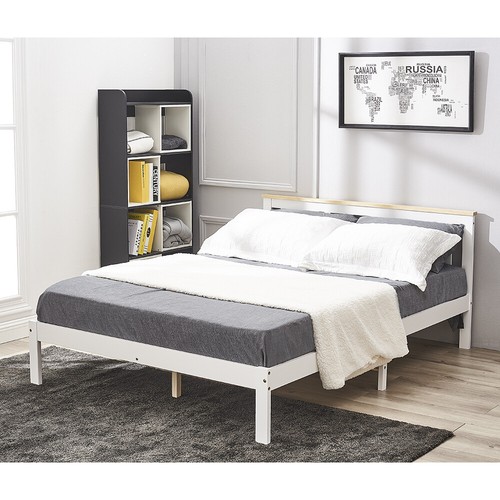 Simple white wood double - simple,