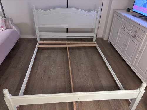 Wooden double bed - wooden, with