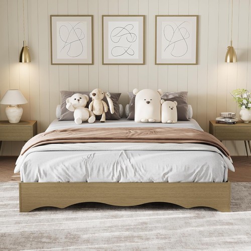 Wavy edge wooden platform - edge,