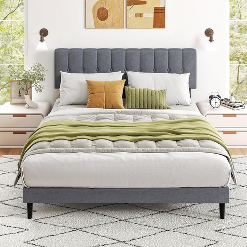 Grey twin bed frame - twin,