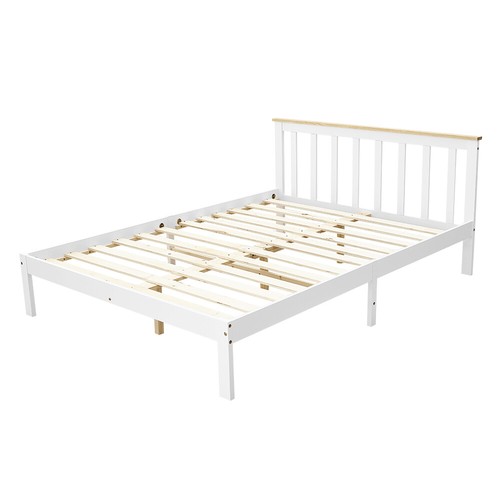 Panana white wood double - panana, bed
