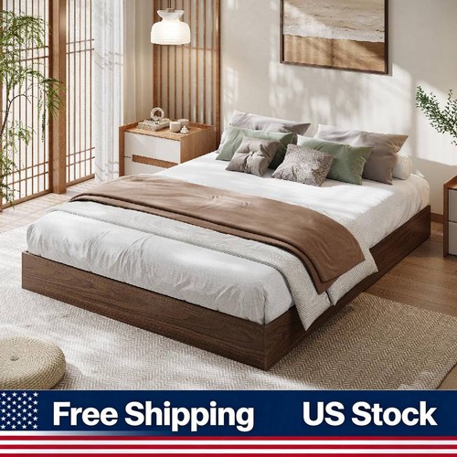 Walnut full size wood platform - walnut,