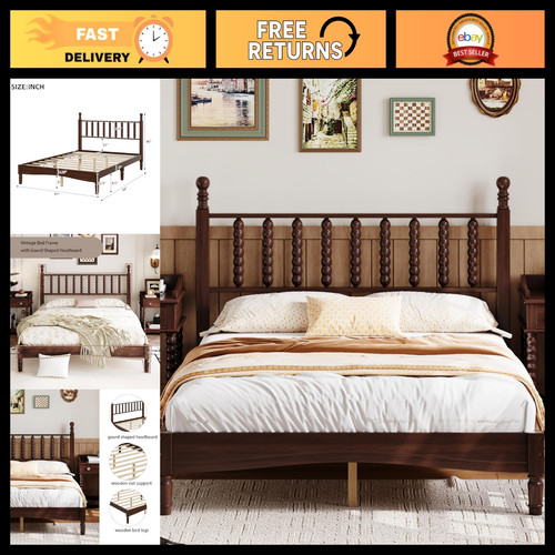 Vintage full size bed - vintage, frame