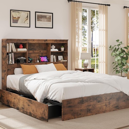 Wooden full size bed - full,