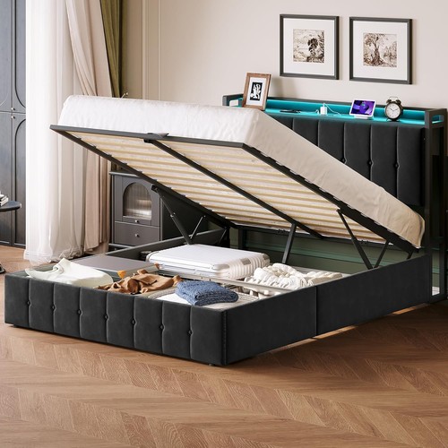 Lift storage bed frame - frame, full