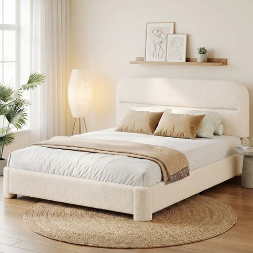 Upholstered bed frame cloud - upholstered, frame,