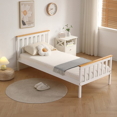 Single bed white pine - in,
