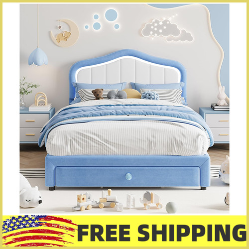 Full size kids bed - bed, frame